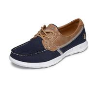 Skechers Damen Go Walk Lite Coral Bootschuhe, Navy Textile White Trim, 36 EU