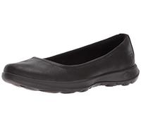 Skechers Damen Go Walk Lite-Gem Geschlossene Ballerinas, Schwarz (Black Textile/Trim Bbk), 39.5 EU