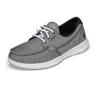 Skechers Damen Go Walk Lite - Isla Bootsschuh, Schwarz/Weiß, 39.5 EU