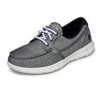 Skechers Damen Bootsschuh Go Walk Lite Isla 15433 schwarz/weiß 41,5 EU Weit