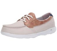 Skechers Damen Go Walk Lite Playa Vista Sportschuhe, Beige Natürliche Textilborte, 42 EU