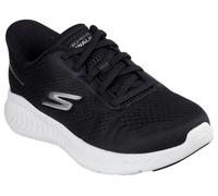 Skechers Damen Go Walk Now Khloe Slip-InTurnschuhe, Black Textile/White Trim, 37.5 EU