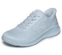 Skechers Damen Go Walk Now Khloe Slip-InTurnschuhe, Light Blue Textile/Trim, 39 EU