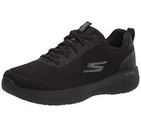 Skechers Damen GO Walk Stability Magnificent Glow Sneaker, Black Textile/Trim, 38 EU