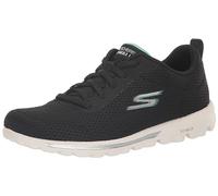 Skechers Damen Go Walk Travel-Fun Journey Sneaker, Schwarz/Aqua, 35 EU Weit