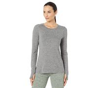 Skechers Damen Godri Swift Lange Ärmel T-Shirt, Klein, Heidekraut Holzkohle