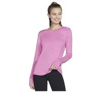 Skechers Damen Godri Swift Ls Crew T-Shirt, Rose, Small