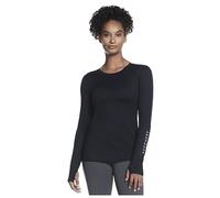 Skechers Damen Godri Swift Ls Crew T-Shirt, Schwarz, M