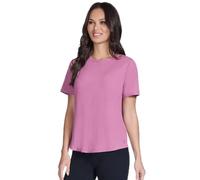 Skechers Damen Gowalk Luxe Rib Tee T-Shirt, Rose, XL