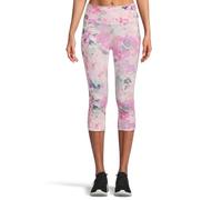 Skechers Damen Gowalk Seascape Floral Capri Leggings, Cremefarben/Mehrfarbig, M