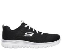 Skechers Damen Graceful Get Connected Turnschuhe, Black/White, 38 EU Weit