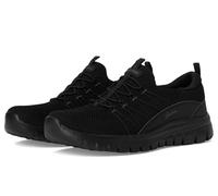 Skechers Damen Graceful Picture Perfect Sneaker, Black Knit Duraleather, 37 EU