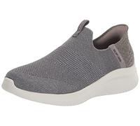 Skechers Damen Hands Free Slip Ins Ultra Flex 3.0 Smooth Step Sneaker, GRAU, 39 EU Weit