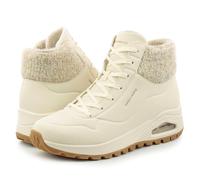 Skechers Damen High-Top Sneaker UNO Rugged Darling Daze, Frauen Sneakers,straßenschuhe,Strassenschuhe,Sportschuhe,Beige NAT,39.5 EU