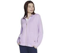 Skechers Damen Hoodless Hoodie Gowalk Everywhere Jacket Sweatshirt | Lässig, weich gestrickt, durchgehender Reißverschluss, recyceltes Polyester, Stehkragen