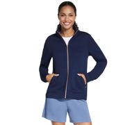 Skechers Damen Hoodless Hoodie Gowalk Everywhere Jacket Sweatshirt | Lässig, weich gestrickt, durchgehender Reißverschluss, recyceltes Polyester, Stehkragen