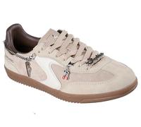 Skechers Damen Hotshot-City CharmSneaker | Schnür-Sneaker aus echtem Schweinsleder, luftgekühlte Memory-Schaum-Einlegesohle, abnehmbare Kirsche und Charms
