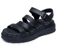 Skechers Damen Jammers-Poppin' Fischersandale, Schwarz/Schwarz, 39 EU