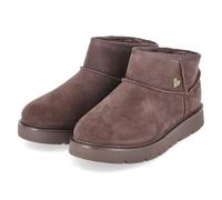Winterboots SKECHERS "KEEPSAKES COZY-COZY MINI", Damen, Gr. 39, dunkelbraun, Veloursleder, Schuhe, Snowboots, Schlupfstiefel mit Plateausohle (17725360-39) dunkelbraun