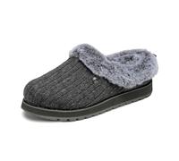 Skechers BOBS Damen Hausschuhe gefüttert KEEPSAKES ICE ANGEL Grau, Schuhgröße:EUR 36