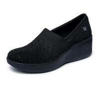 Skechers Damen-Loafer Martha Stewart Pier Lite Reflection Schwarz 37 EU