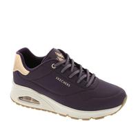 Skechers Damen Low Sneaker Shimmer Away Lila Synthetik, Größe:36½, Farbauswahl:lila