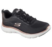 Skechers Damen Low-Top Sneaker Flex Appeal 5.0 ELEGANT Glow, Frauen Sneakers,Strassenschuhe,Sportschuhe,Freizeitschuhe,Schwarz,41 EU