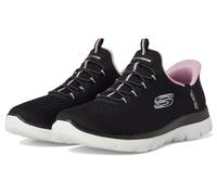 Skechers Damen Low-Top Sneaker Summits Dream Chaser, Frauen Sneakers,Schlupfschuhe,Skater,Low-top,Halbschuhe,Sportschuhe,Schwarz,39 EU
