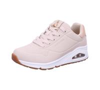 Skechers Damen Low-Top Sneaker UNO GOLDEN AIR, Frauen Sneakers,leger,Slipper,Schlupfschuhe,Slip-ons,Skater,Low-top,weiblich,Beige,42 EU