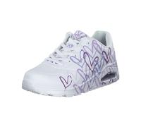 Skechers Damen Low-Top Sneaker UNO Spread The Love, Frauen Sneakers,weiblich,Ladies,Women's,Woman,Halbschuhe,straßenschuhe,Weiß,40 EU