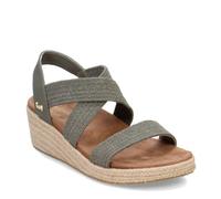 Skechers Damen Martha Stewart Arch Fit Beverlee-Brentwood Keilsandale, Oliv/Blatt für Mich (Leaf It to Me), 37 EU
