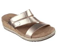 Skechers Damen Martha Stewart Breezie-Shiny Luster Keilsandalen, Roségold, 38 EU