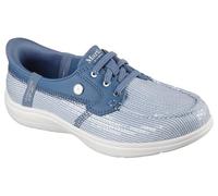 Skechers Women's Martha Stewart On-The-go Flex Radiant Hands Free Slip-ins Sequin Boat Shoe, Marineblau, 37 EU