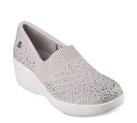 Skechers Damen Martha Stewart Pier Lite-Reflexion Slipper, Light Grey Silver, 36.5 EU
