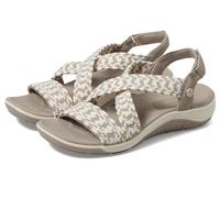 Skechers Damen Sandale Martha Stewart Reggae Cup-Coastal Trail, flach, Taupe Natur, Gr. 38
