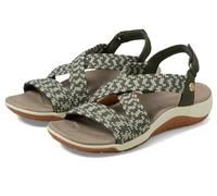 Skechers Damen Martha Stewart Reggae Cup-Coastal Trail Flache Sandale, Oliv/Blatt für Mich (Leaf It to Me), 39 EU