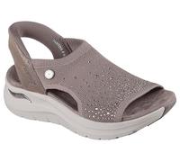 Skechers Damen Martha Stewart's Arch Fit 2.0-Star Dust Sportsandale, Dark Taupe, 38 EU