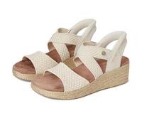 Skechers Damen Martha Stewart's Beverlee Lux-Striking Beauty Hands Free Slip-ins Keilsandale, Cremeweiß, 40 EU