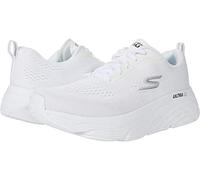 Skechers Damen Max Cushioning Elite Destination Point Laufschuhe, White Textile, 37.5 EU