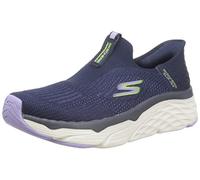 Skechers Damen Max Cushioning Elite Smooth Transition Sneaker, Navy Textile/Lavender Trim, 36.5 EU