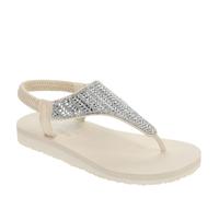 Skechers Damen Mediation-Glamorous Muse Flip-Flop, Cremeweiß, 38 EU