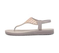 Skechers Damen Mediation-Glamorous Muse Flip-Flop, Taupe, 35 EU