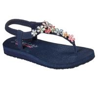Skechers Damen Meditation Glass Daisy Slingback Sandalen, Navy Mitobuck Rhinestone Trim, 36 EU