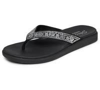 Skechers Damen Meditation Luxe - Floral RhinestoneFlache Sandale