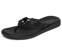 Skechers Damen Meditation Luxe - Rhinestone Laser CutFlache Sandale