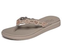 Skechers Damen Meditation Luxe - Rhinestone Laser CutFlache Sandale