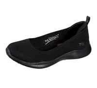 Skechers Damen Microburst 2.0 BE Iconic Sneaker, Black Stretch Fit Knit Skimmmer, 36.5 EU Weit