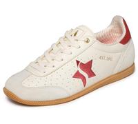 Skechers Damen Midcity City Crush Turnschuhe, White Duraleather Leather Red Trim, 40 EU