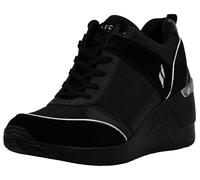 Skechers Damen Million-High N' Fly Sneaker, Schwarz, 38.5 EU