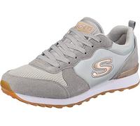 Skechers Damen Og 85 Goldn Gurl Trainers, Light Gray Suede/ Nylon/ Mesh/ Rose Gold Trim, 37 EU